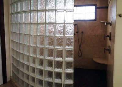 South Jersey Glass Block Fred Michel glass block shower wall walk in shower
